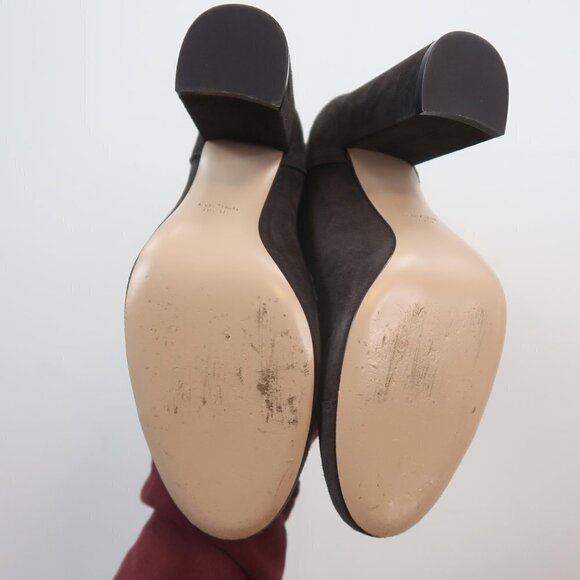 Stuart Weitzman Veruka Suede High Heel Lace Up Boots 10 - Picture 4 of 10